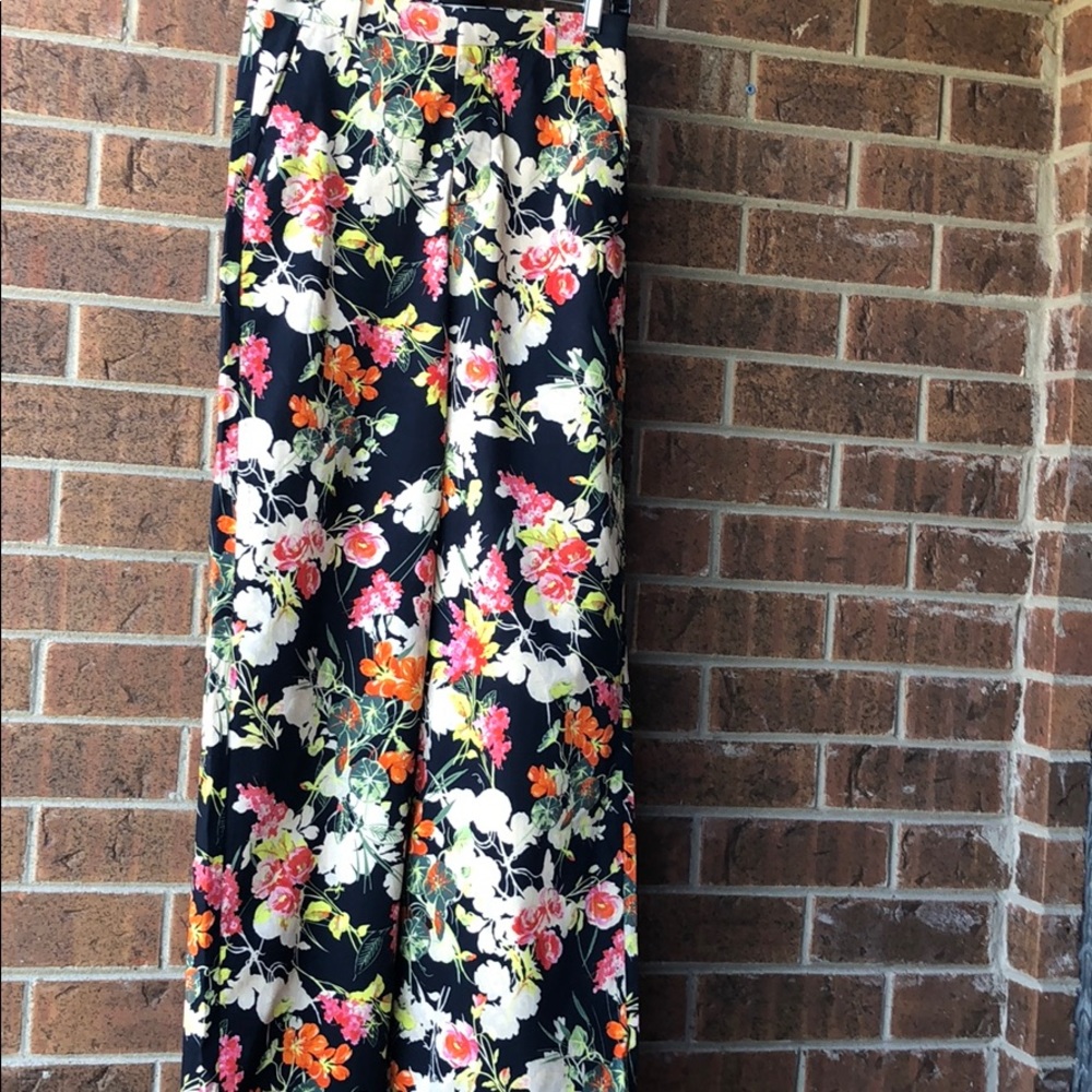 Zara Woman floral print pants; size Small - Picture 5 of 8